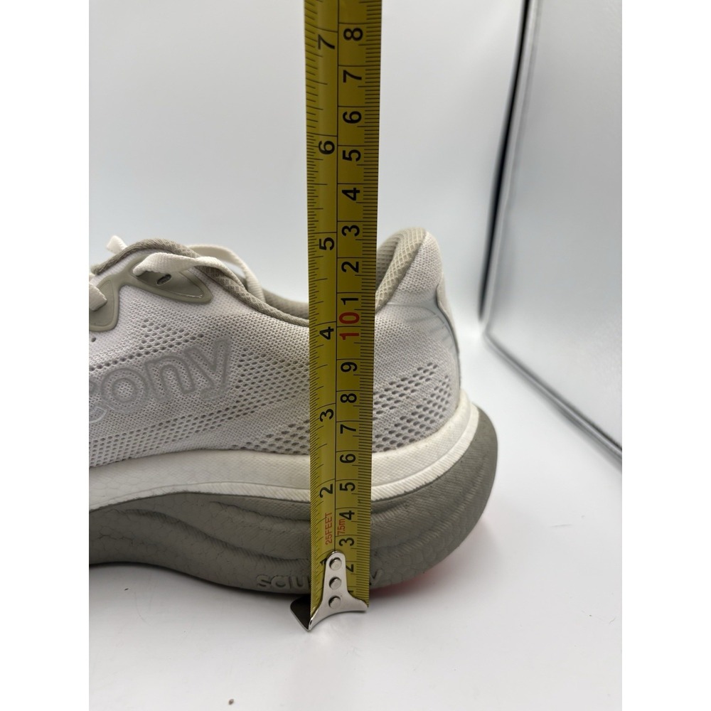 Saucony Ride 19 Mens Size 11 White Athletic Running Sneakers Shoes - Picture 10 of 13